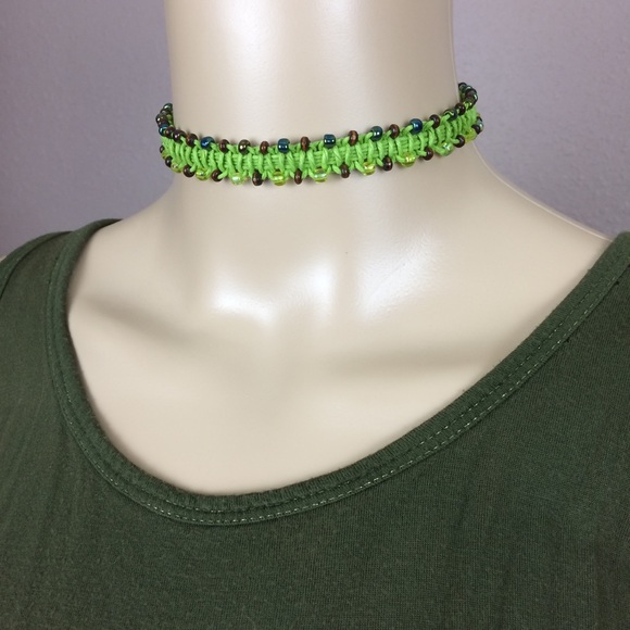 Faerie Magic XL Beaded Hemp Choker - Picture 4 of 4